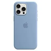Силиконовый чехол MagSafe для iPhone 15 Pro Max Зимний синий