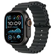 Apple Watch Ultra 2024 GPS + Cellular, 49 мм корпус из титана цвета Черный титан, ремешок Ocean черного цвета