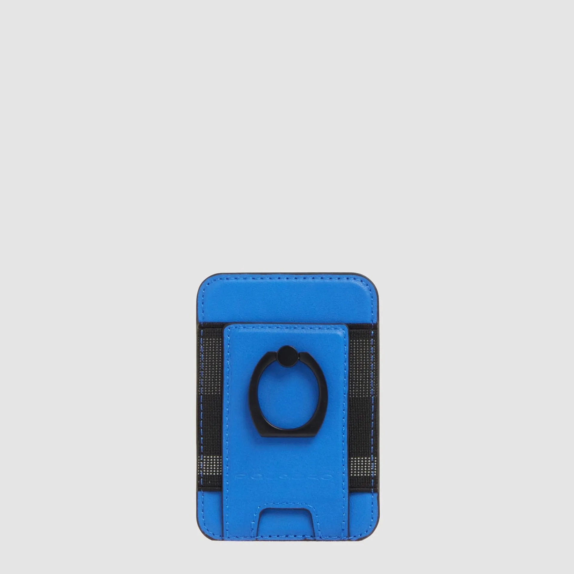 Кожаный картхолдер MagSafe с кольцом-подставкой Piquadro PP7284S145R/BLU, синийphoto0