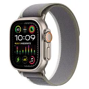 Apple Watch Ultra 2023 GPS + Cellular, 49 мм корпус из титана, ремешок Trail зеленого/серого цвета