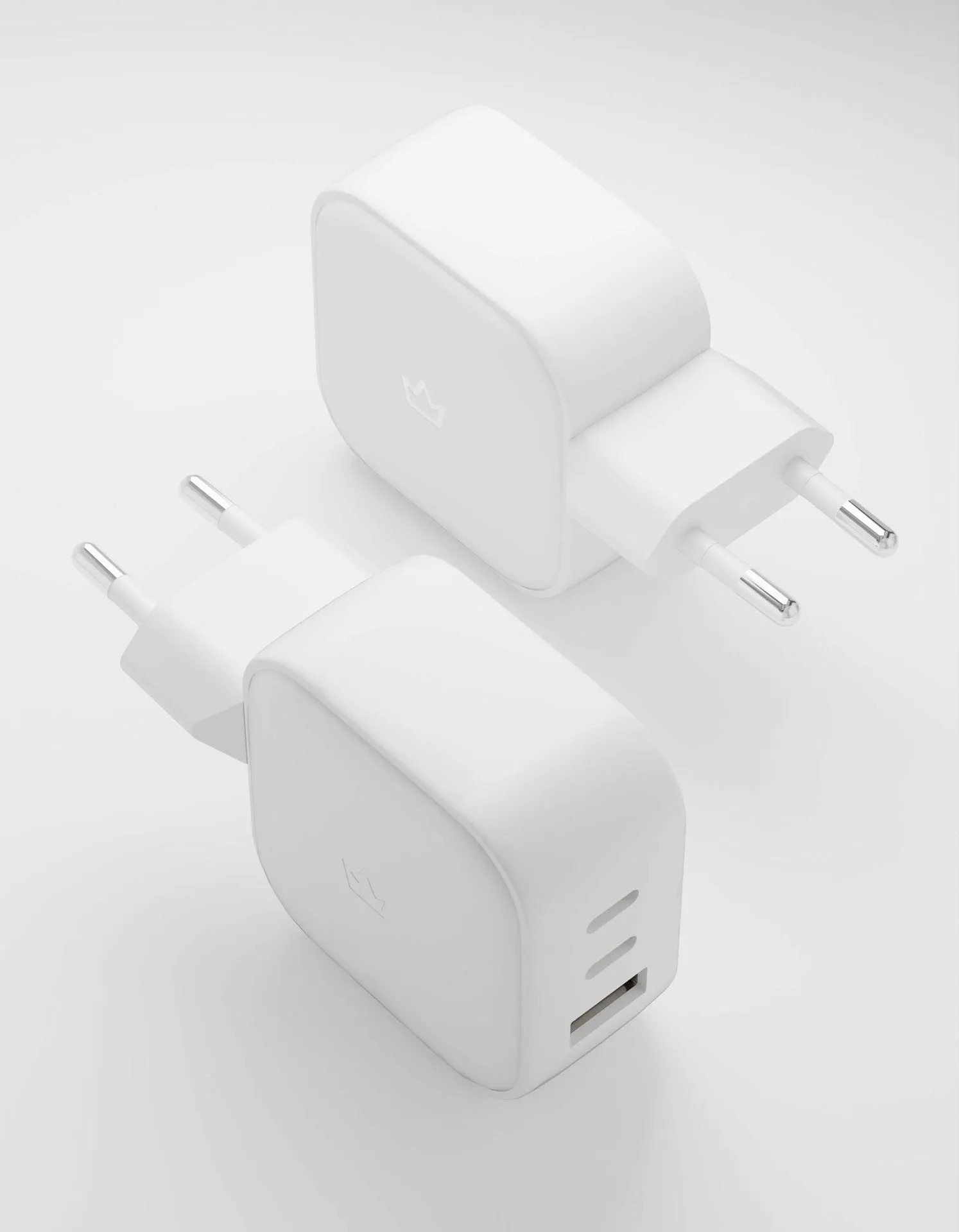 Сетевое зарядное устройство VLP G-Charge 65Вт USB-C+USB-C+USB-A, PD, QC, белыйphoto6