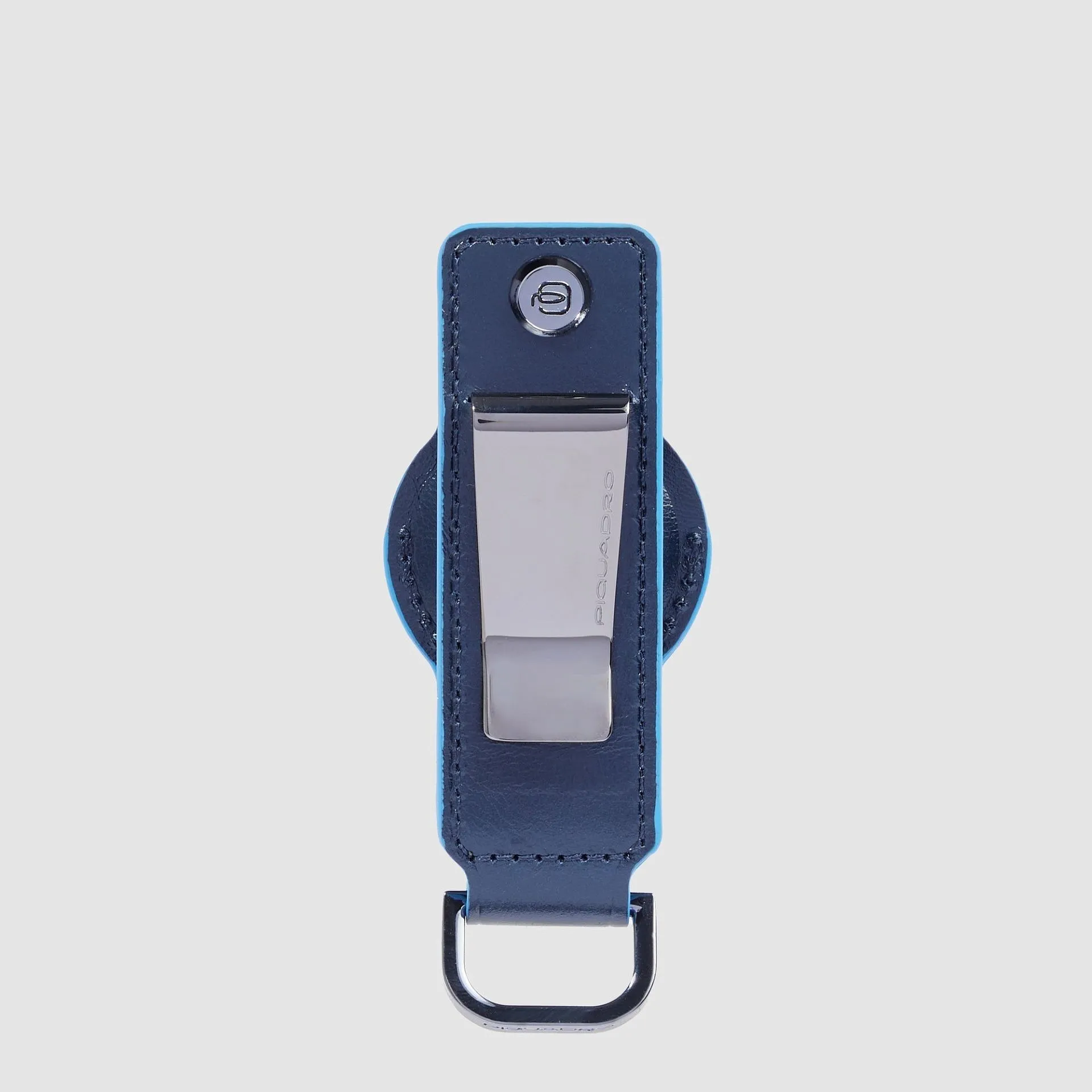 Кожаный брелок для ключей с отделением для AirTag Piquadro PC7090B2/BLU2, синийphoto1