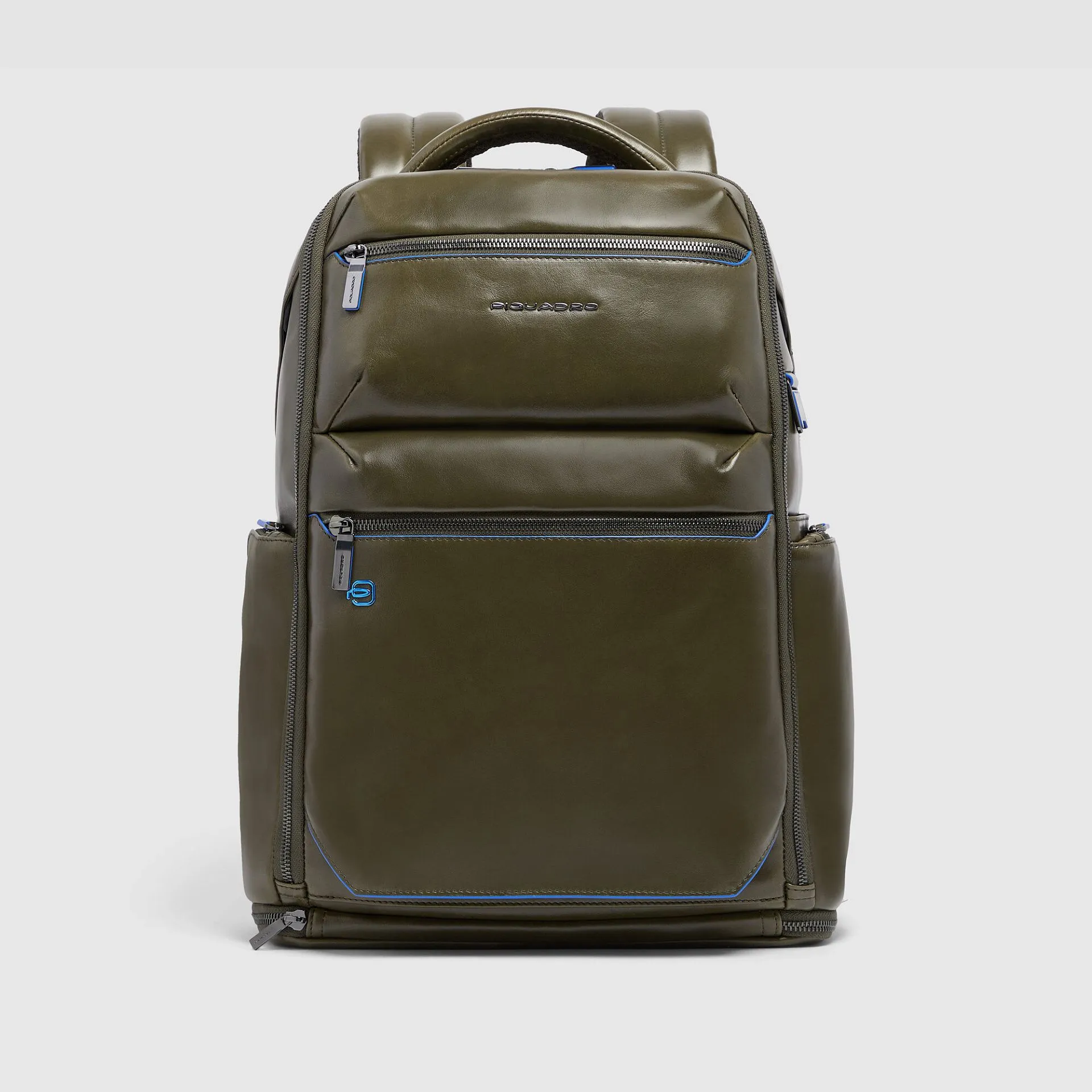 Кожаный рюкзак для ноутбука 15,6" со стальным тросом Piquadro CA6592B2BM/VE, зелёныйphoto0
