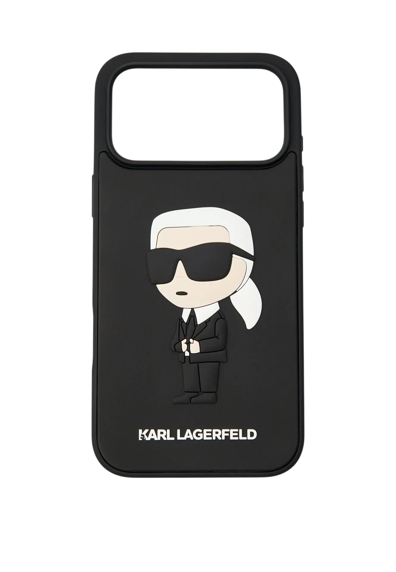Чехол Karl Lagerfeld для iPhone 17 Pro Max, Черный, 3D Rubber с объемными элементамиphoto0