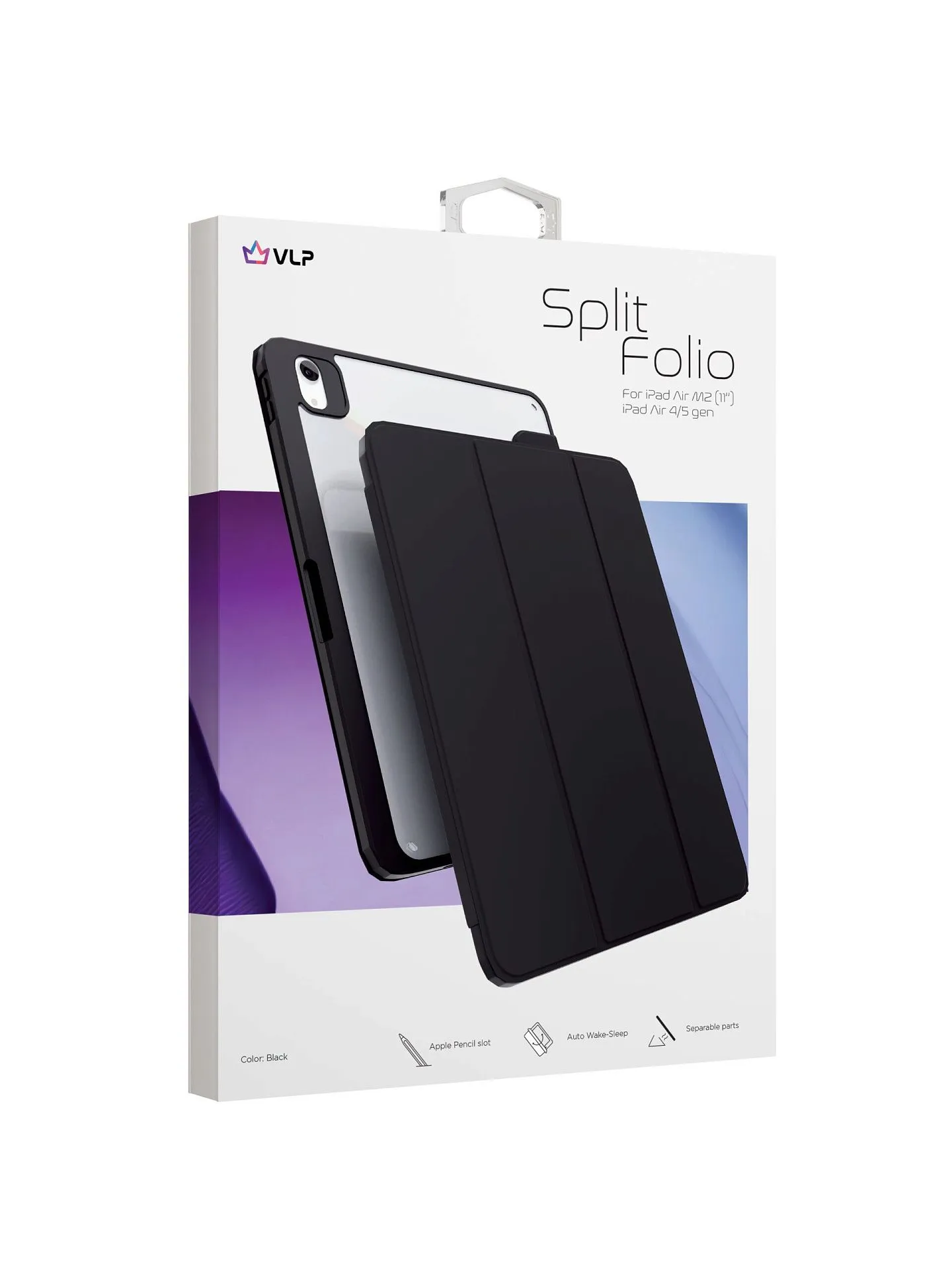 Чехол защитный VLP Split Folio для iPad Air M2/M3 (11''), черныйphoto8