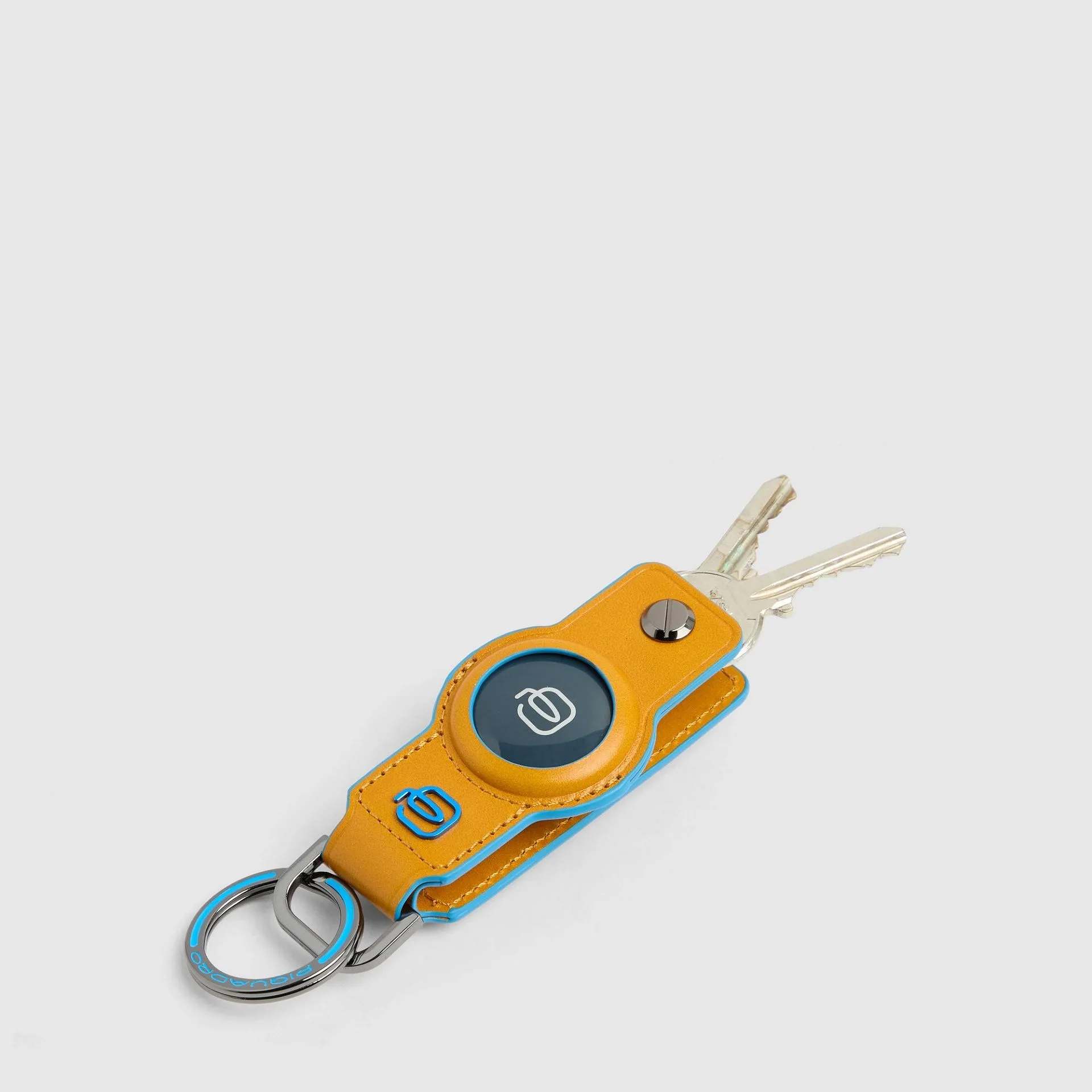 Кожаный брелок для ключей с отделением для AirTag Piquadro PC7090B2/G, жёлтыйphoto2