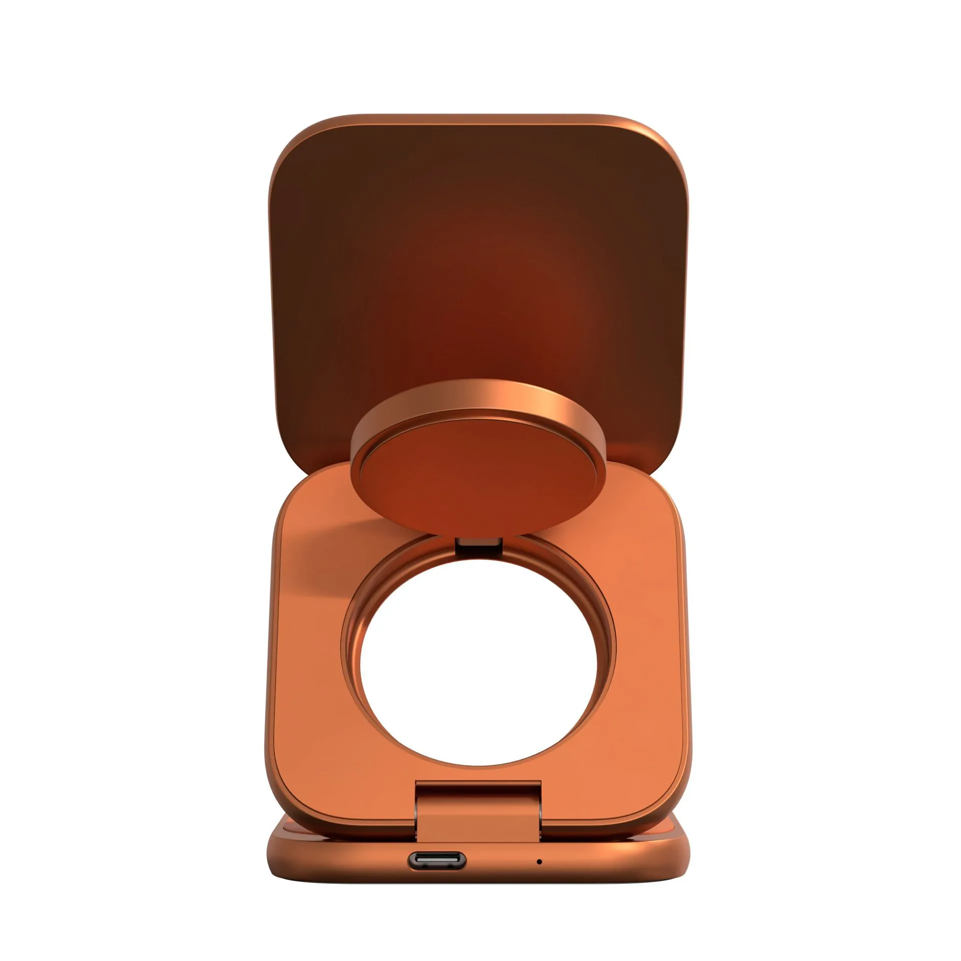 Складное беспроводное зарядное устройство 3 в 1 Magssory Fold Ultra для Apple Orangephoto2