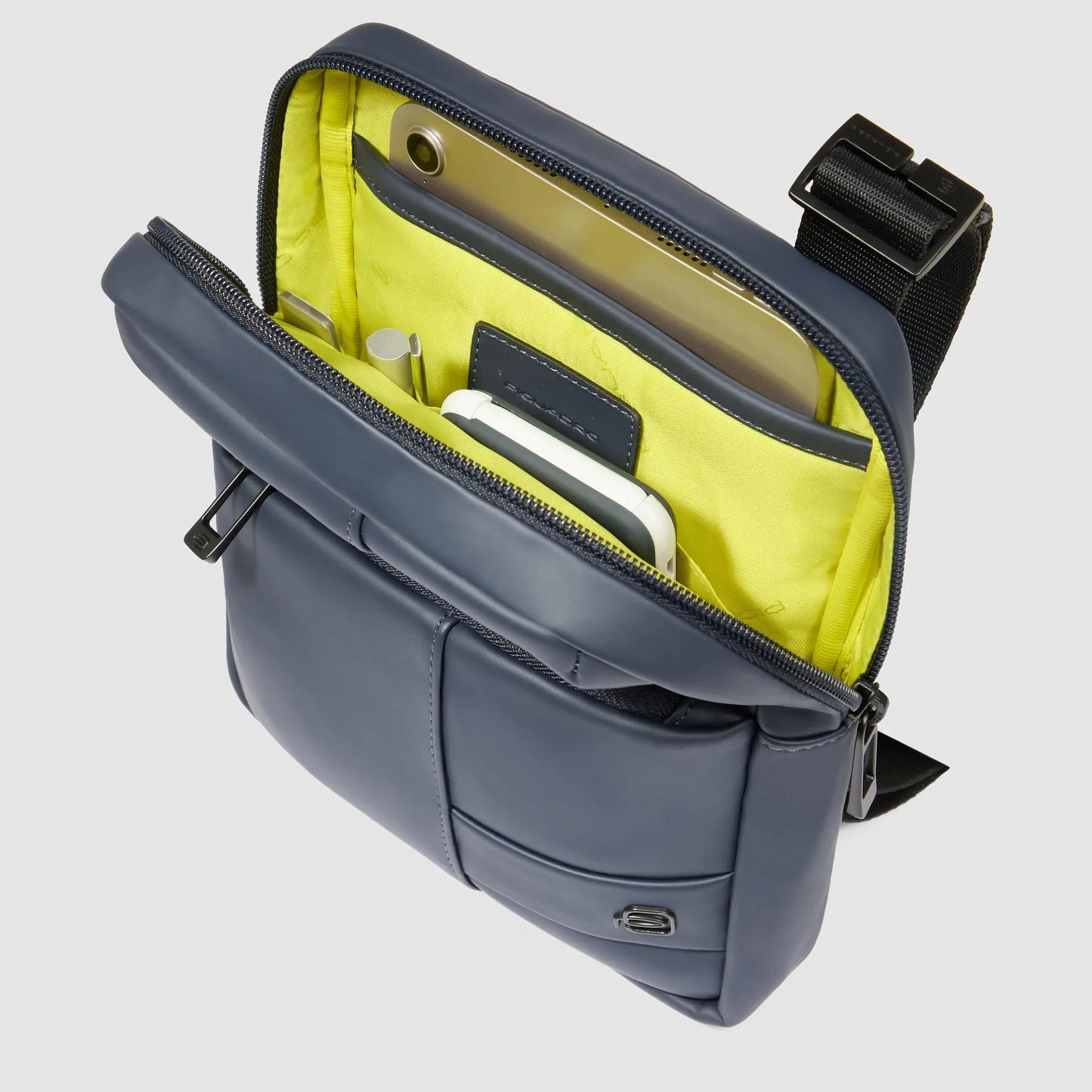 Водостойкая мужская сумка через плечо с RFID-защитой Piquadro CA3084W129W/BLU, синийphoto3