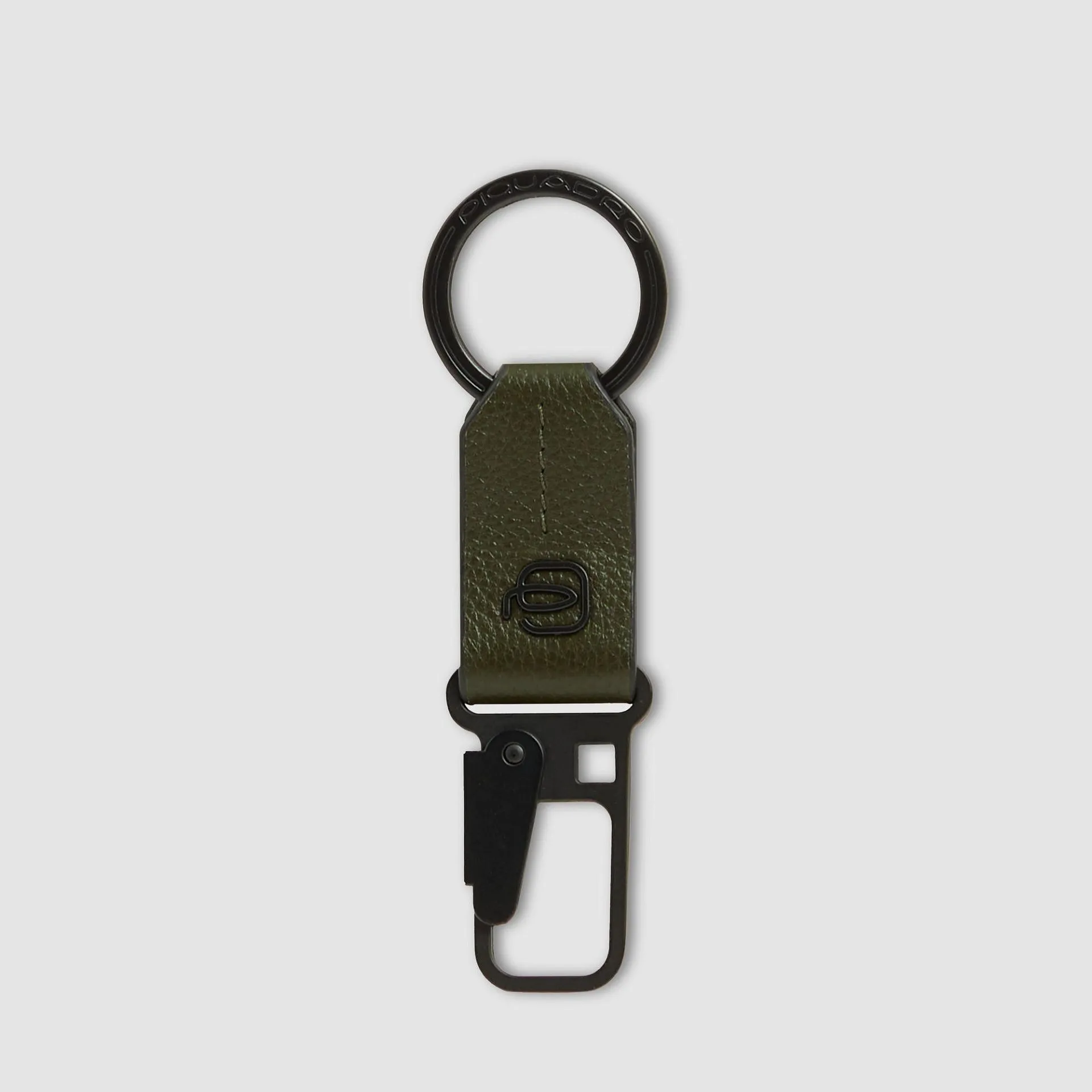 Кожаный брелок для ключей с карабином Russel Piquadro PC6846W137/VE2, зелёныйphoto0