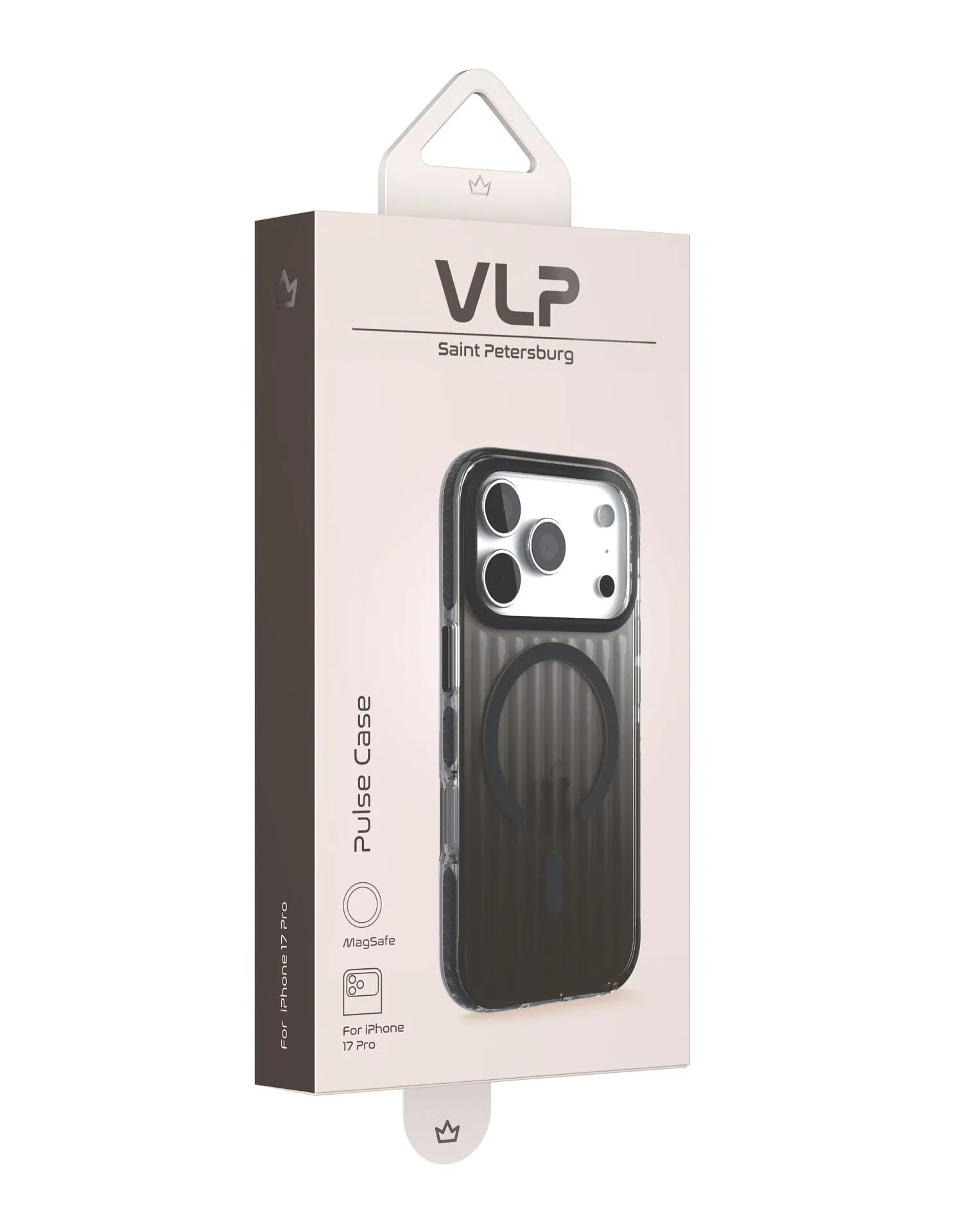 Чехол защитный VLP Pulse Case с MagSafe для iPhone 17 Pro, черныйphoto5