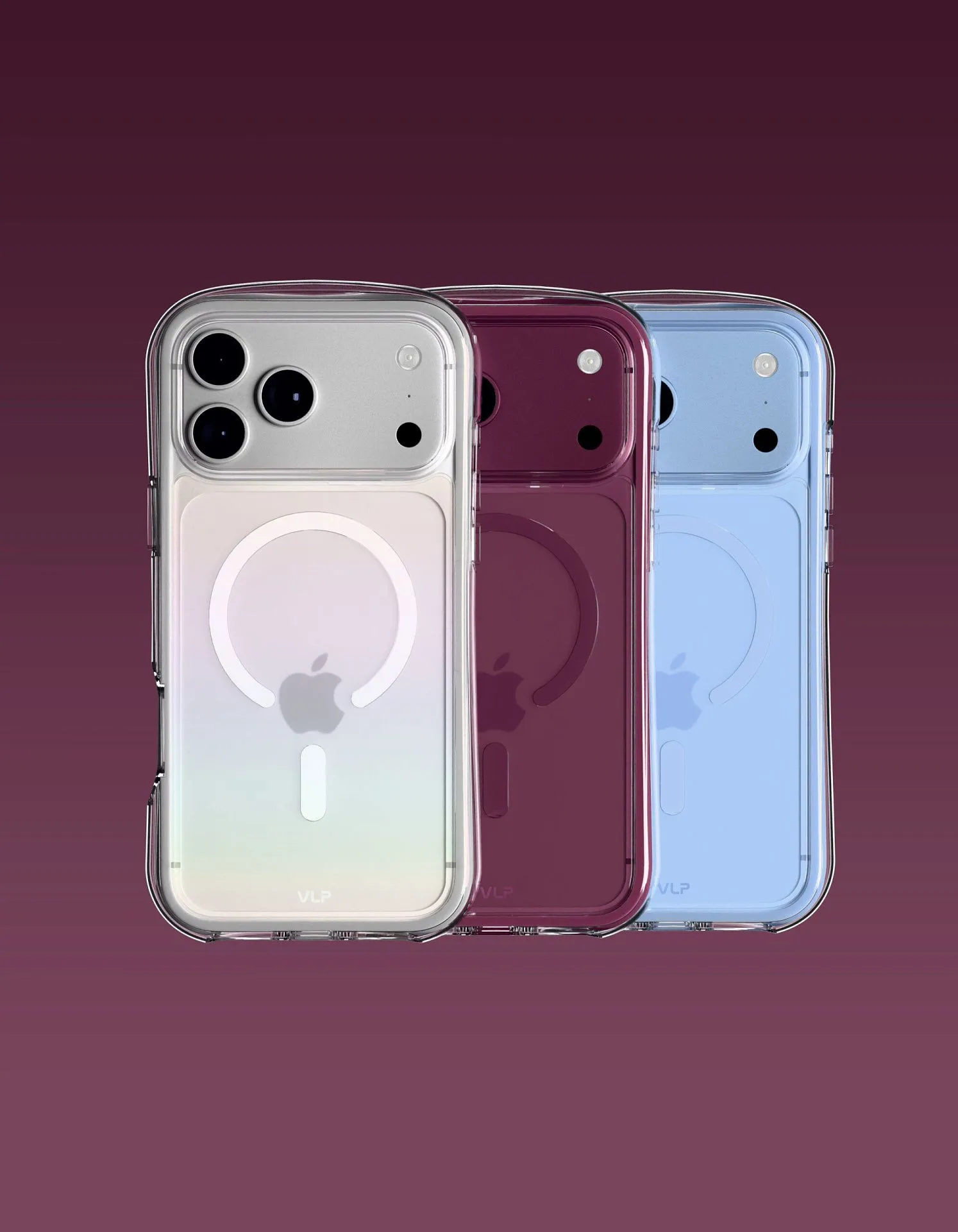 Чехол защитный VLP Bubble Case с MagSafe для iPhone 18 Pro Max, темно-вишневыйphoto7