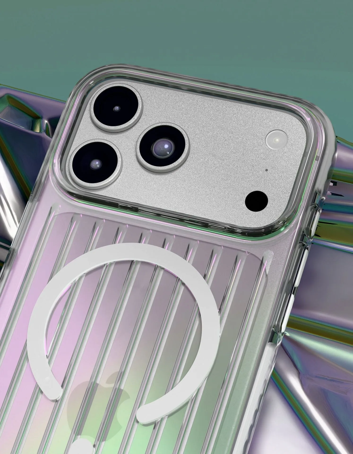 Чехол защитный VLP Pulse Case с MagSafe для iPhone 18 Pro Max, перламутрphoto2