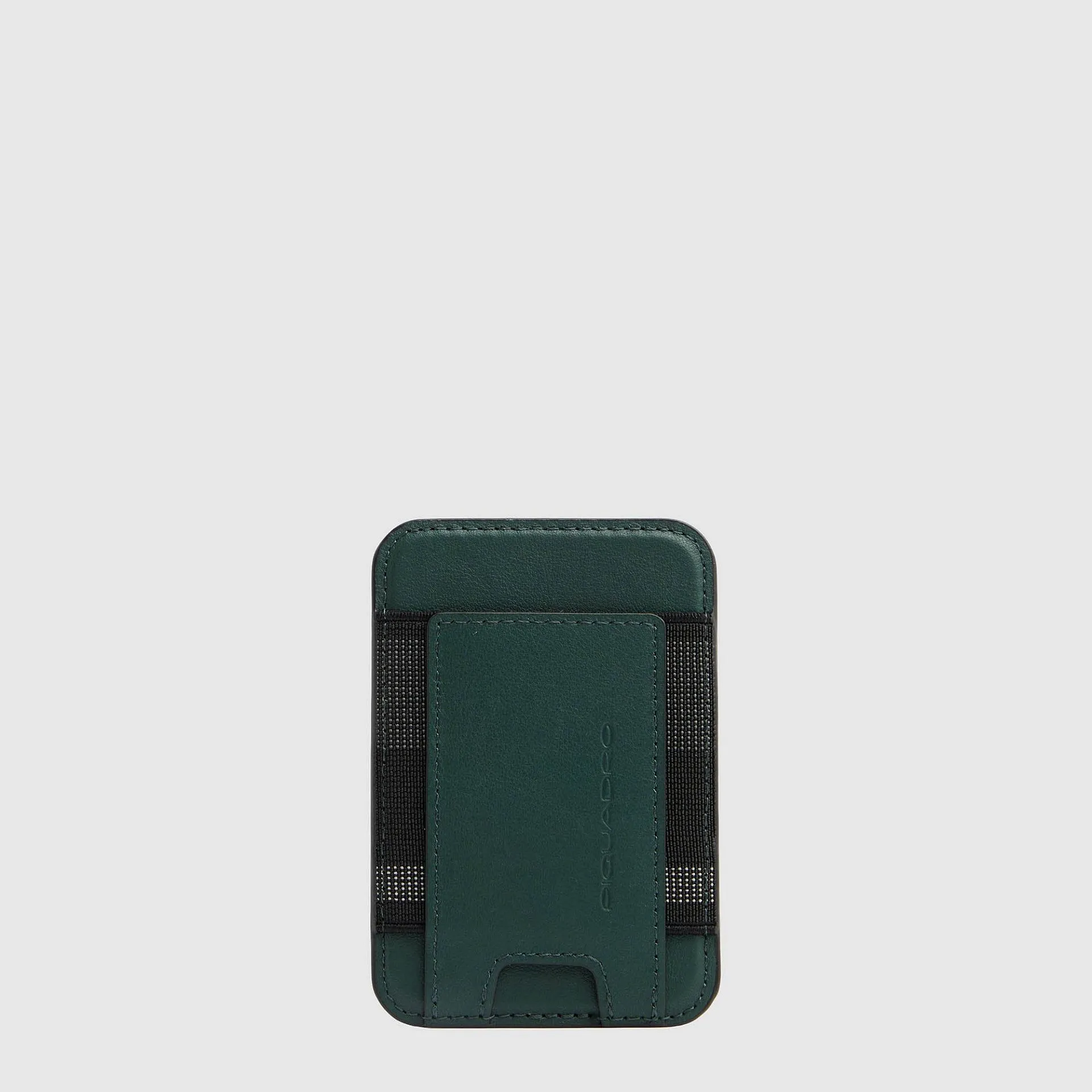 Кардхолдер MagSafe из кожи с RFID-защитой Piquadro PP7285S145R/VE, зелёныйphoto0
