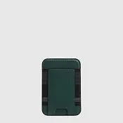 Кардхолдер MagSafe из кожи с RFID-защитой Piquadro PP7285S145R/VE, зелёный