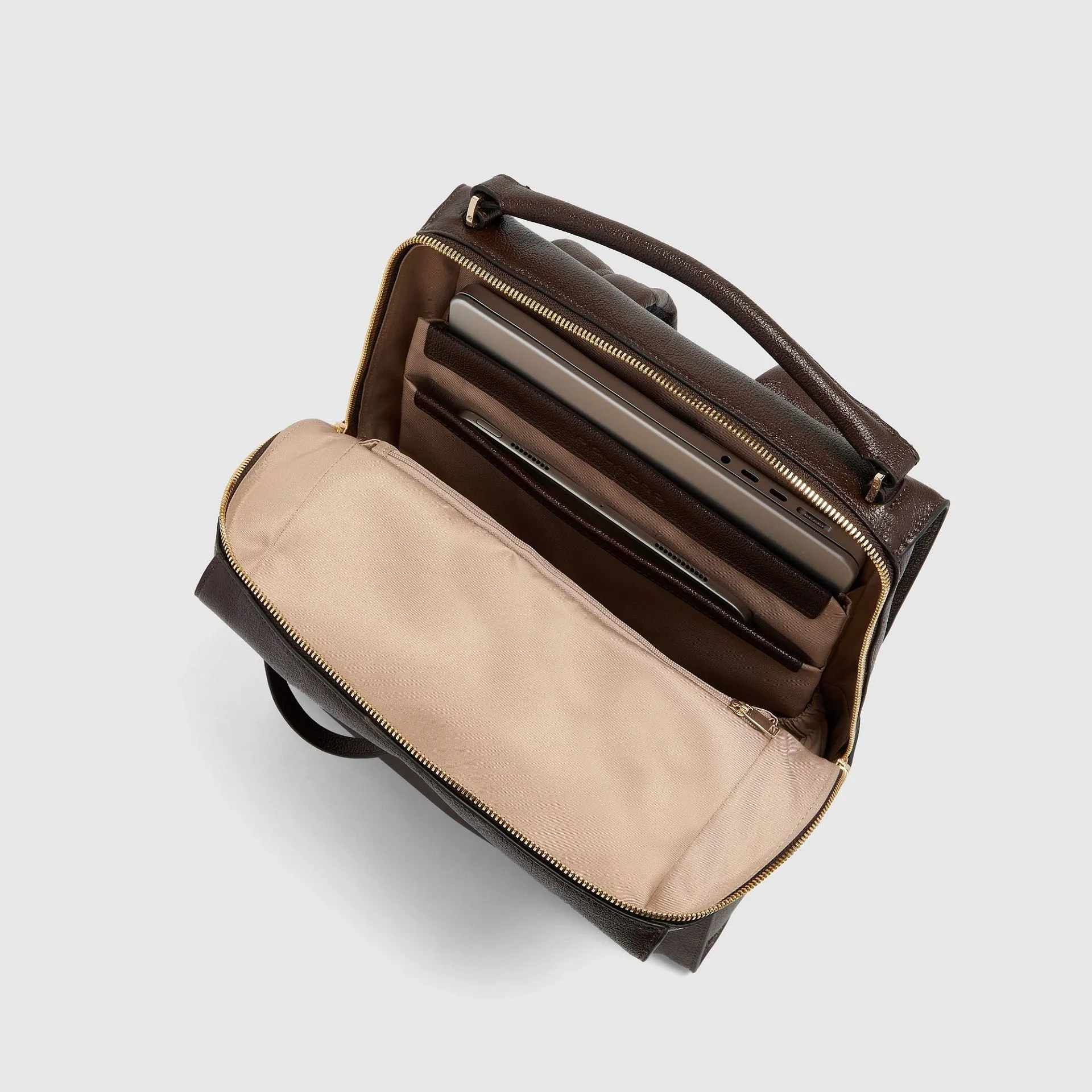Женский кожаный рюкзак для ноутбука 14" Piquadro CA6772W140/M, коричневыйphoto3