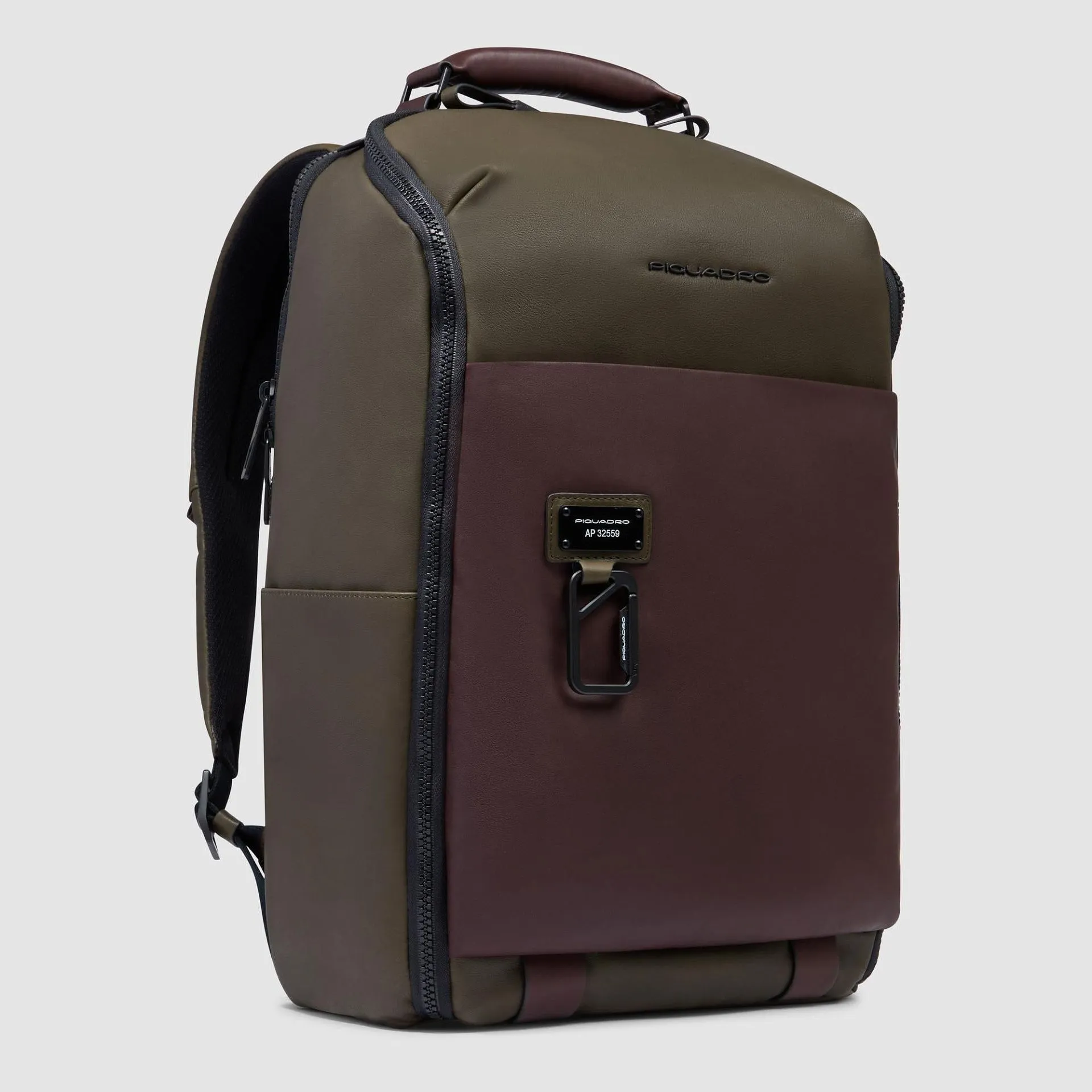 Кожаный рюкзак для ноутбука 15,6" Harper Piquadro CA6645AP/VETM, зелёныйphoto1