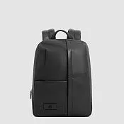 Кожаный расширяемый рюкзак для ноутбука 14" Piquadro CA7054W137/N, чёрный