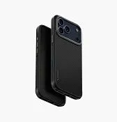 Чехол UNIQ Keva Tough для iPhone 17 Pro Max, черный (Black)