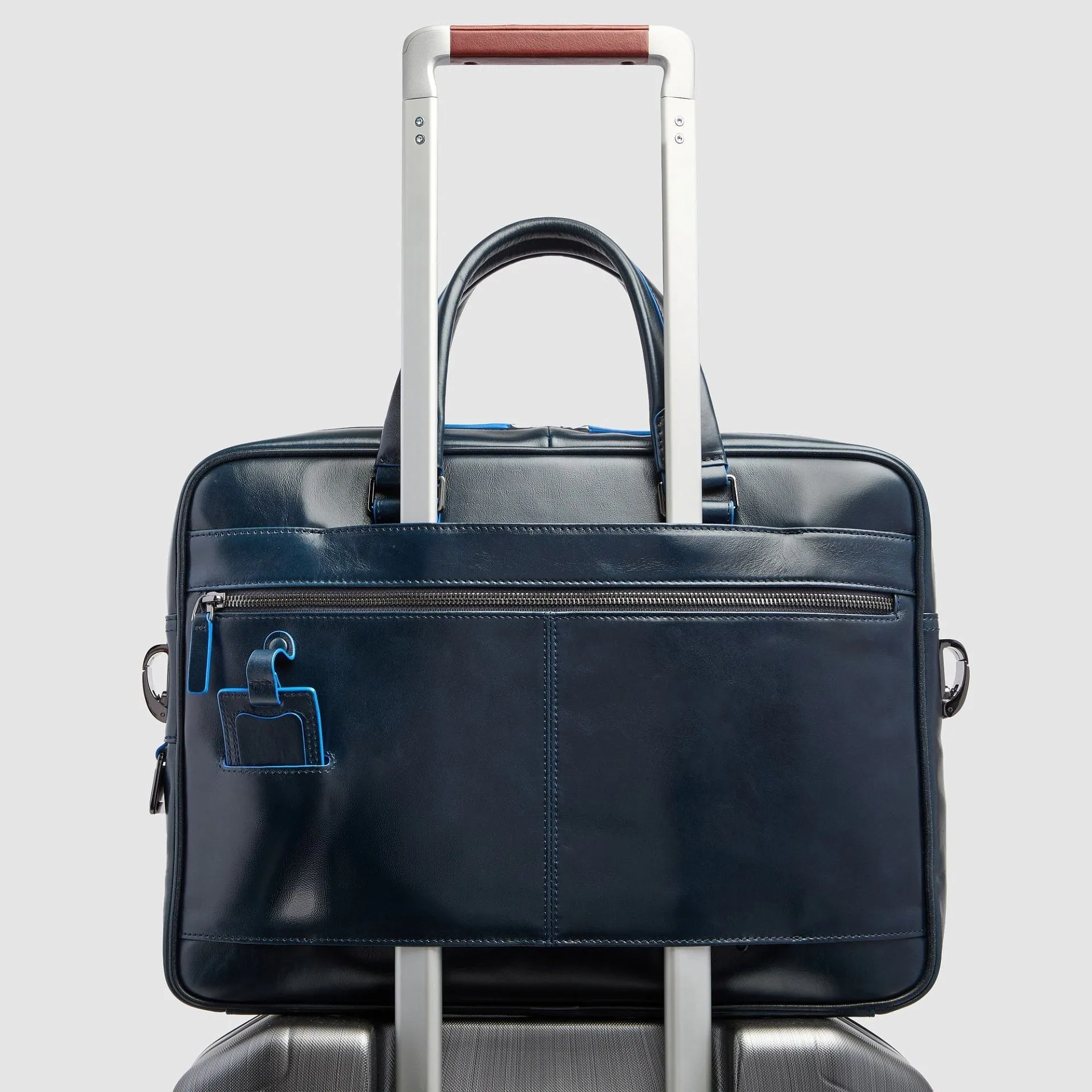 Кожаная сумка для ноутбука 14" с навесным замком Piquadro CA2849B2/BLU2, синийphoto2