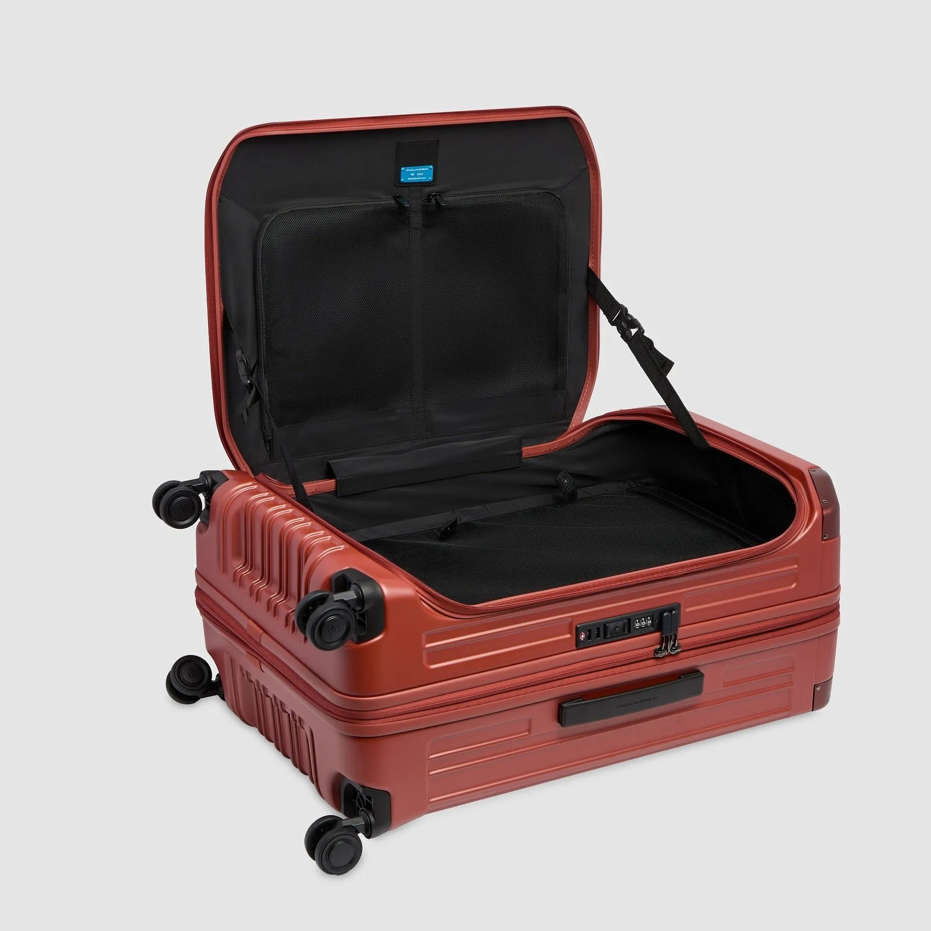 Расширяемый чемодан на 4 колёсах с двойным доступом Piquadro BV7246PQL/CUO, коричневыйphoto3