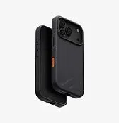 Чехол UNIQ Lino для iPhone 18 Pro, черный (Charcoal Grey)