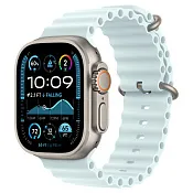 Apple Watch Ultra 2024 GPS + Cellular, 49 мм корпус из титана, ремешок Ocean цвета Ледяной синий