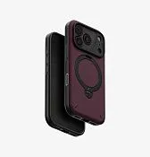 Чехол UNIQ Elix 360 Kickstand Leather для iPhone 18 Pro, бордовый (deep maroon)