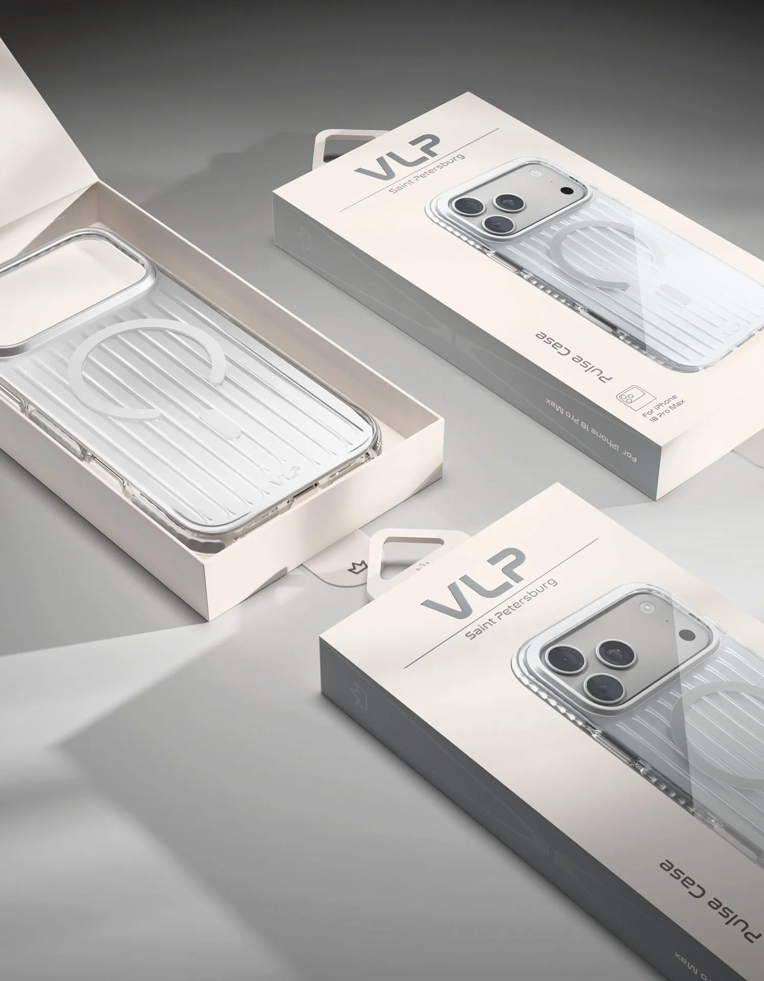 Чехол защитный VLP Pulse Case с MagSafe для iPhone 18 Pro Max, серебристыйphoto5