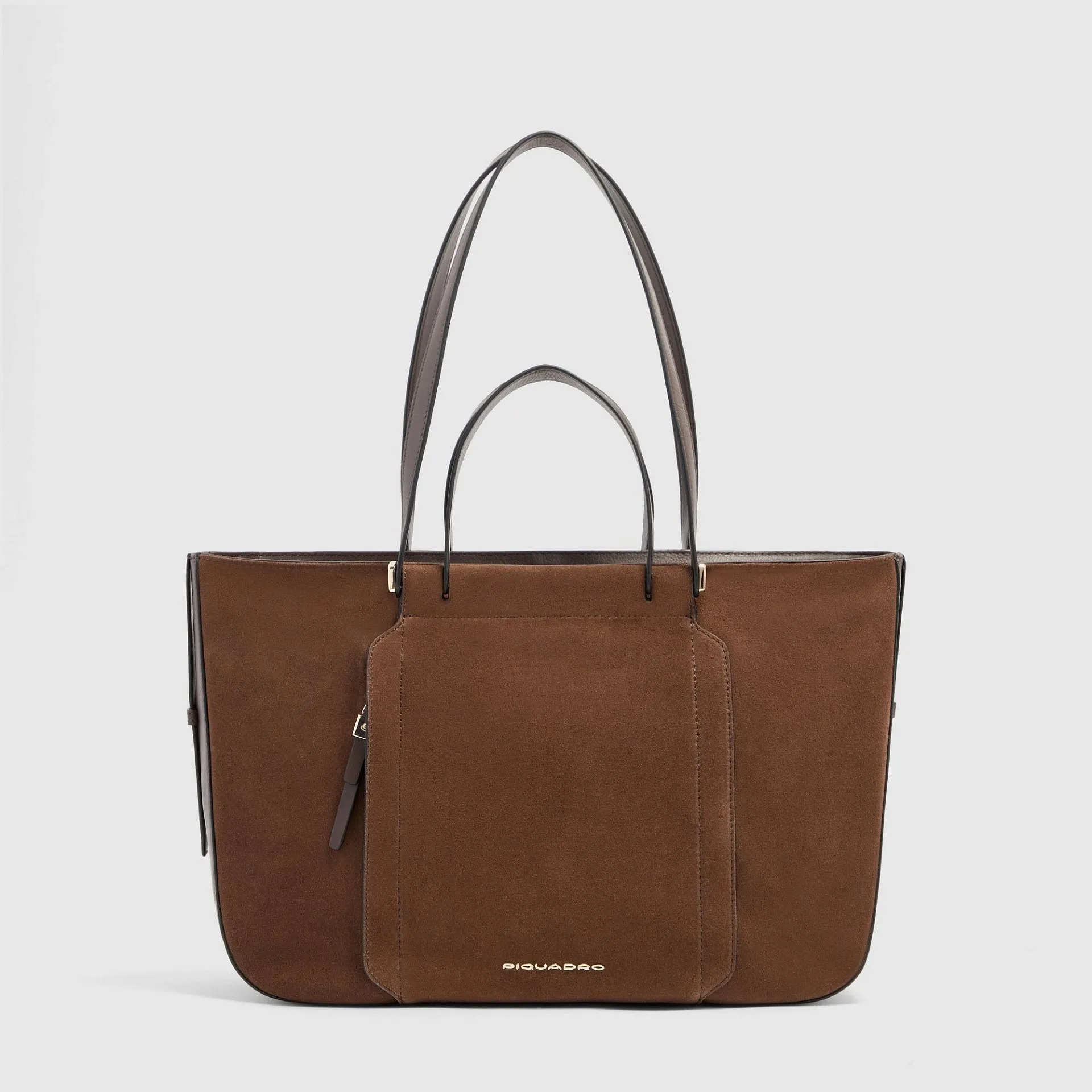 Женская кожаная сумка для ноутбука 14" Piquadro BD7136W92/MS, коричневый - noce scuro scamosciatophoto0