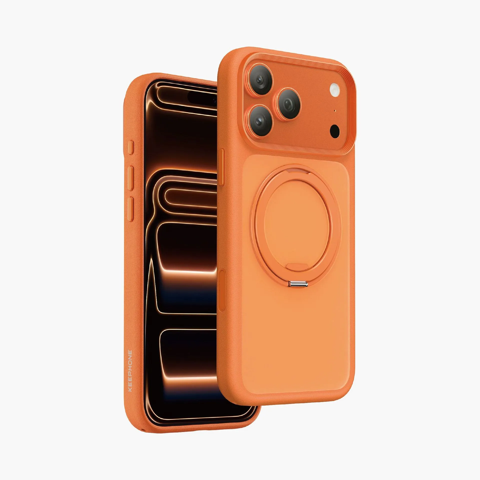 Чехол защитный KEEPHONE OMEGA для iPhone 17 Pro / iPhone 18 Pro, космический оранжевыйphoto0