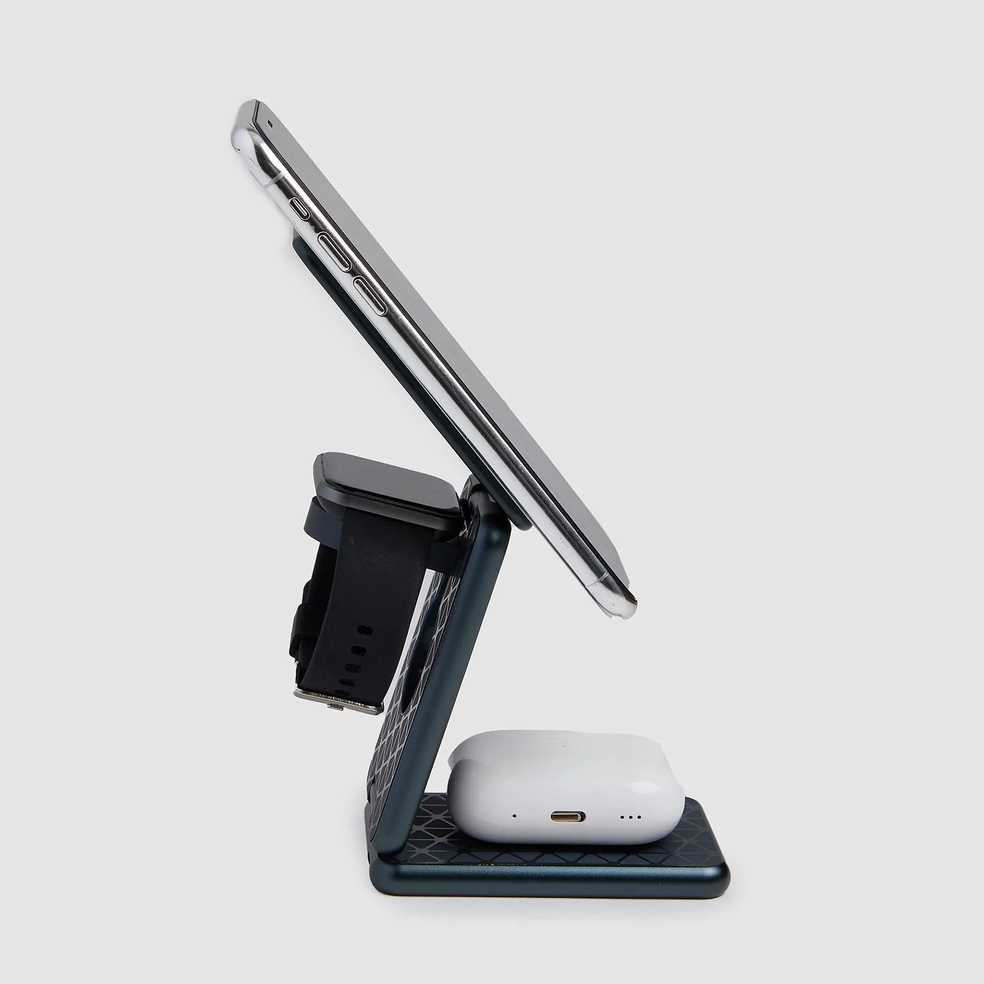 Зарядная станция 3 в 1 MagSafe 15 Вт с адаптером GaN Piquadro AC6721BM/GR, серыйphoto2
