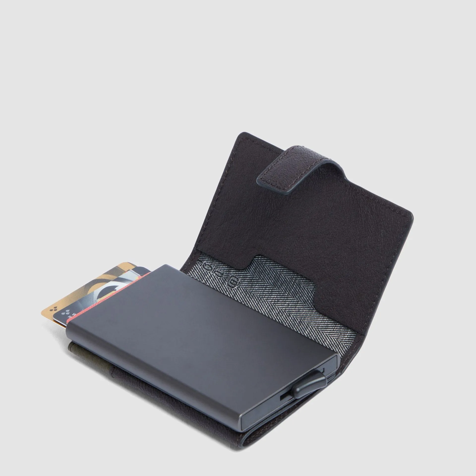 Картхолдер с выдвижным механизмом pop-up и RFID-защитой Piquadro PP5649B3R/VETM, зелёныйphoto2