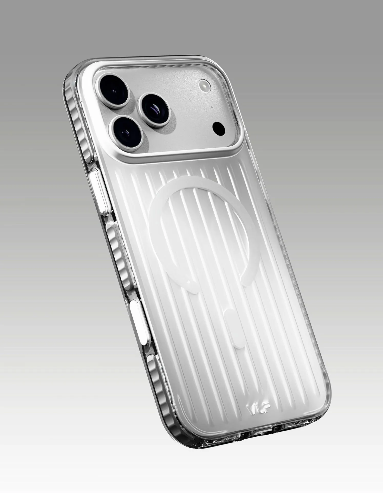 Чехол защитный VLP Pulse Case с MagSafe для iPhone 18 Pro Max, серебристыйphoto3