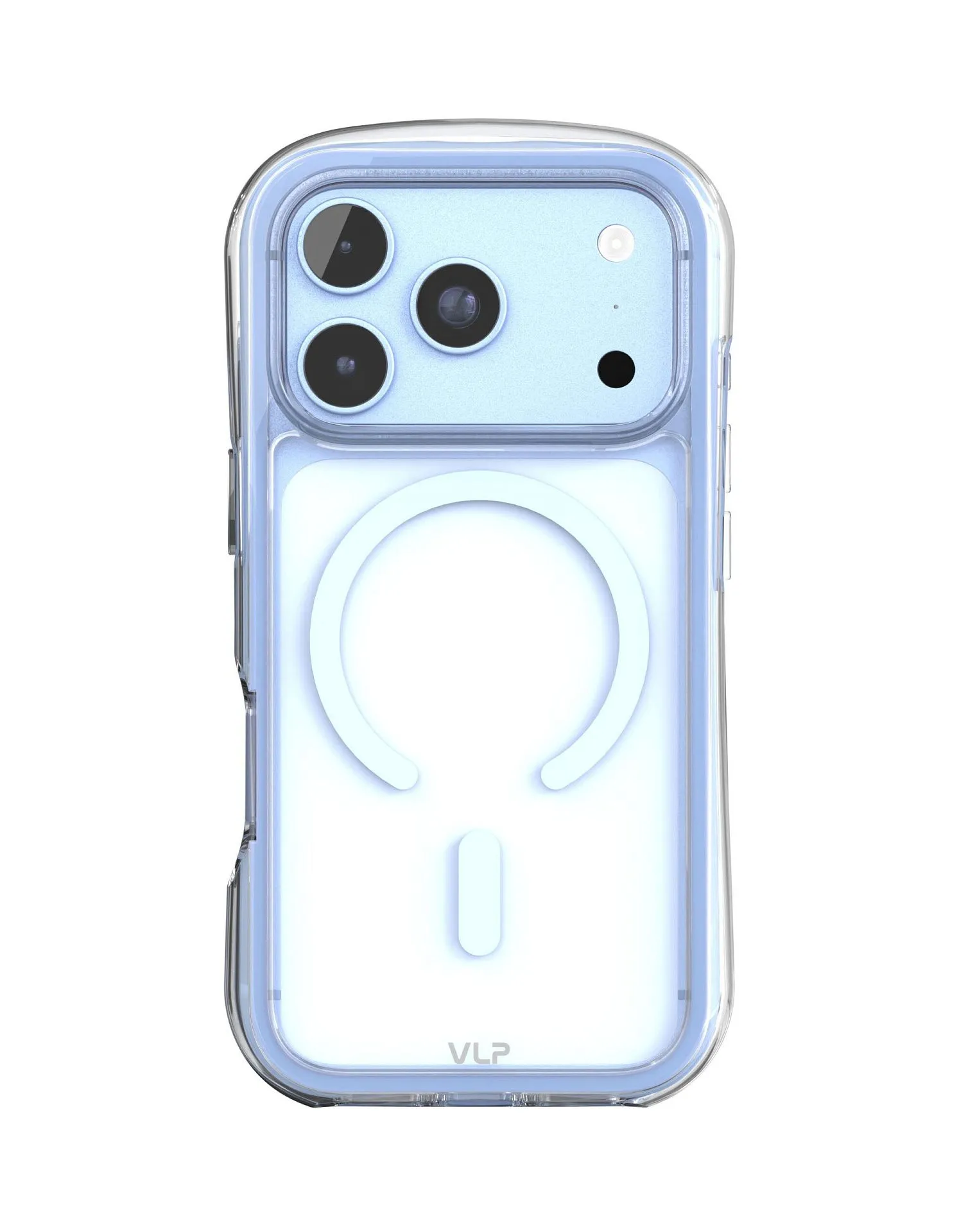 Чехол защитный VLP Bubble Case с MagSafe для iPhone 18 Pro, голубойphoto0