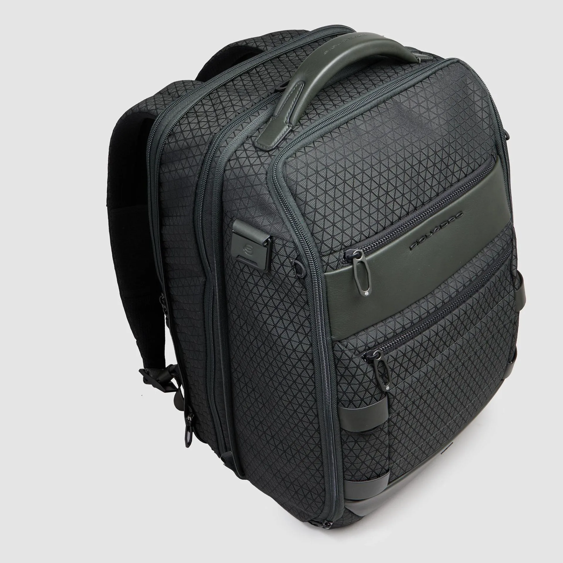 Дорожный рюкзак для ноутбука 15,6" с расширением объёма Piquadro CA6829W139/VE, зелёныйphoto4