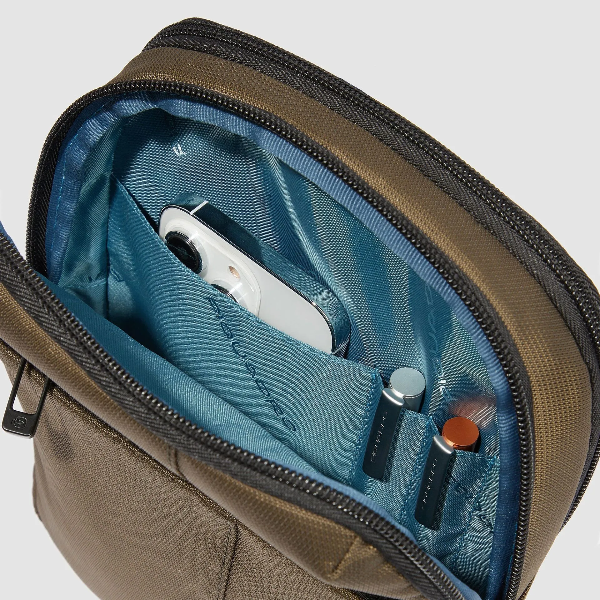 Мужская сумка через плечо для iPad mini с RFID-защитой Piquadro CA6303W129/BLU, синийphoto6