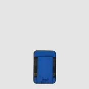 Кардхолдер MagSafe из кожи с RFID-защитой Piquadro PP7285S145R/BLU, синий