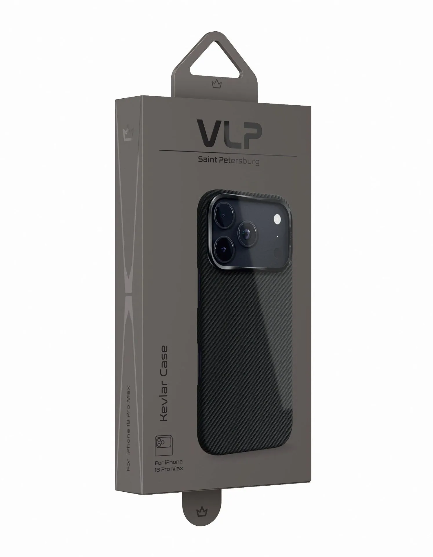 Чехол защитный VLP Kevlar Case с MagSafe для iPhone 18 Pro Max, черныйphoto9