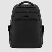 Кожаный рюкзак для ноутбука 15,6" с RFID-защитой Piquadro CA3444MOS/N, чёрный