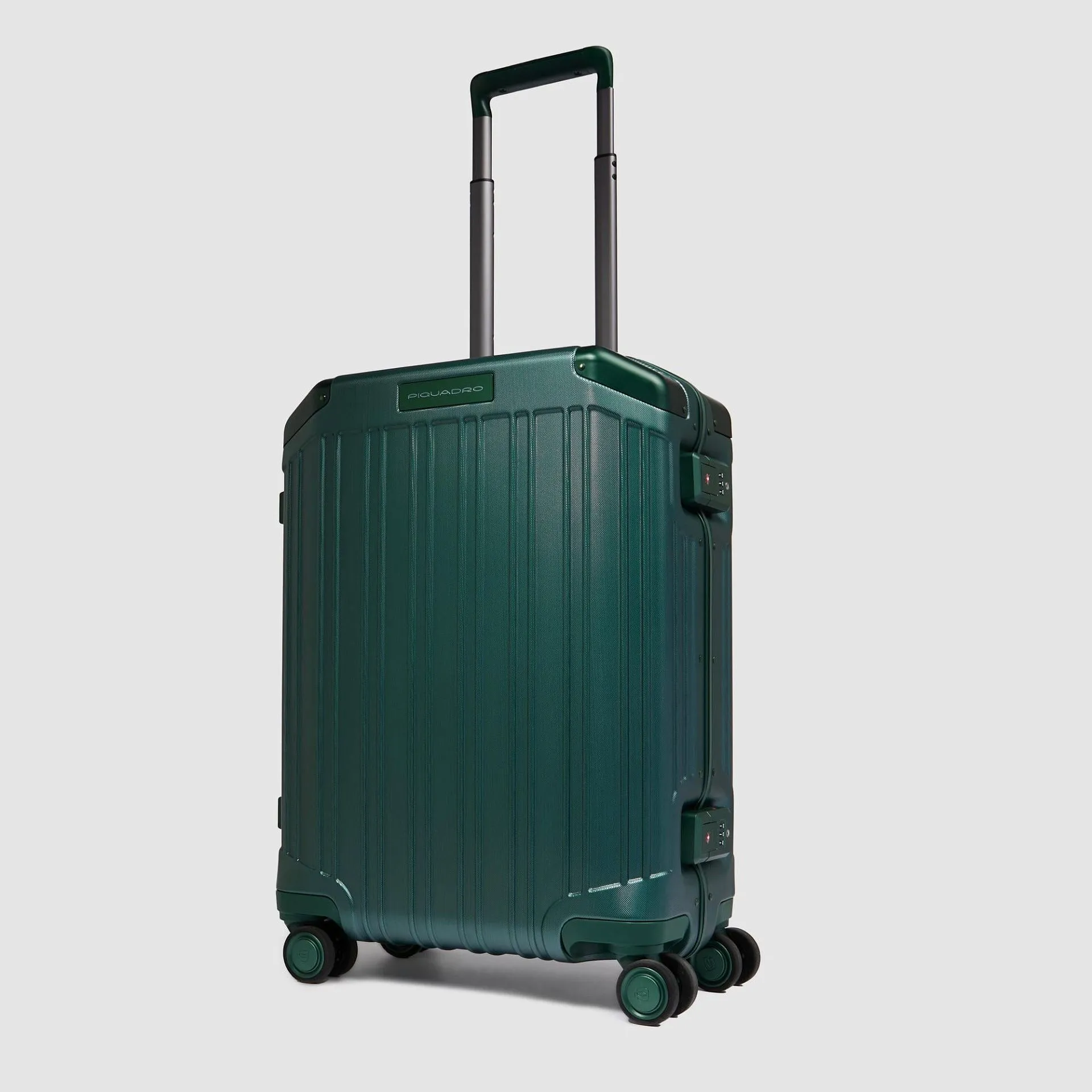 Чемодан для ручной клади из поликарбоната с замком TSA Piquadro BV4425PQLM/VES, зелёныйphoto1