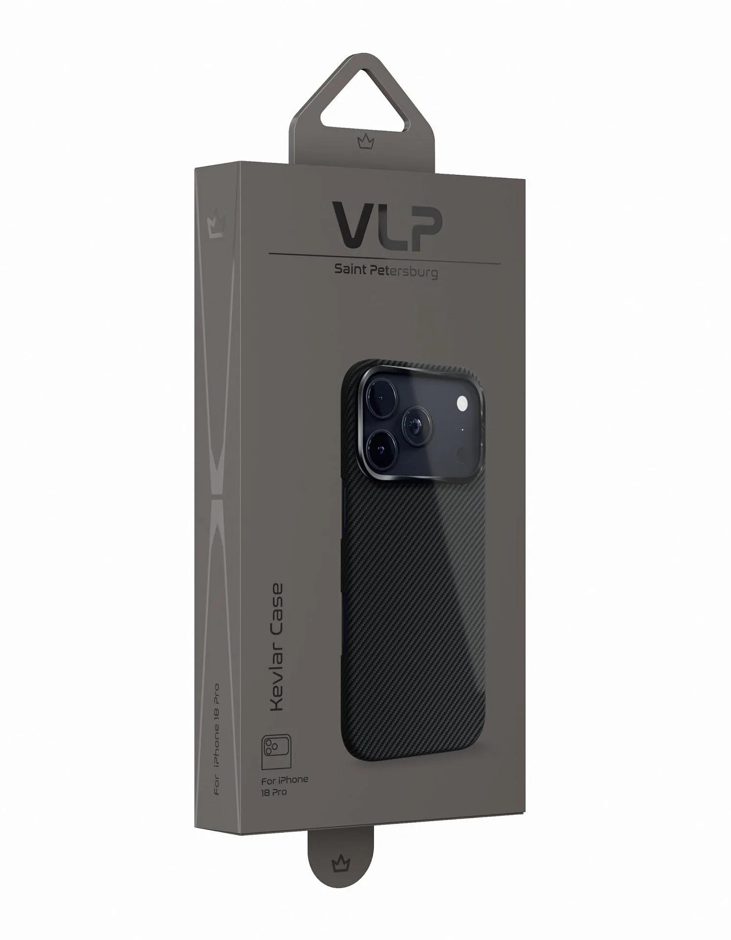Чехол защитный VLP Kevlar Case с MagSafe для iPhone 18 Pro, черныйphoto9