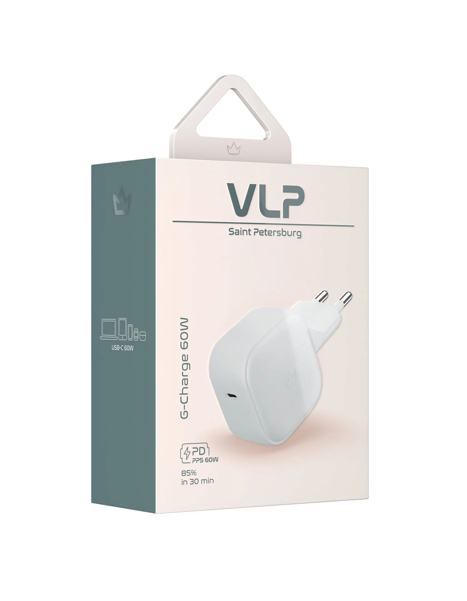 Сетевое зарядное устройство VLP G-Charge 60Вт USB-C, белыйphoto5