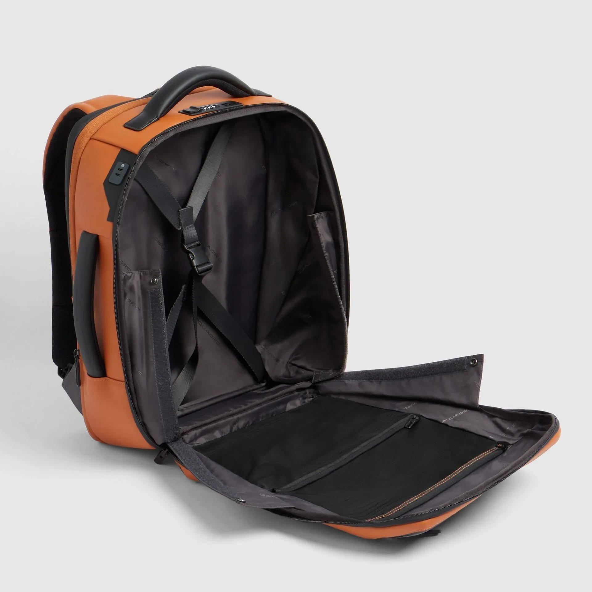 Дорожный рюкзак для ноутбука 15,6" с системой расширения Piquadro CA7152W146/AR, оранжевыйphoto3