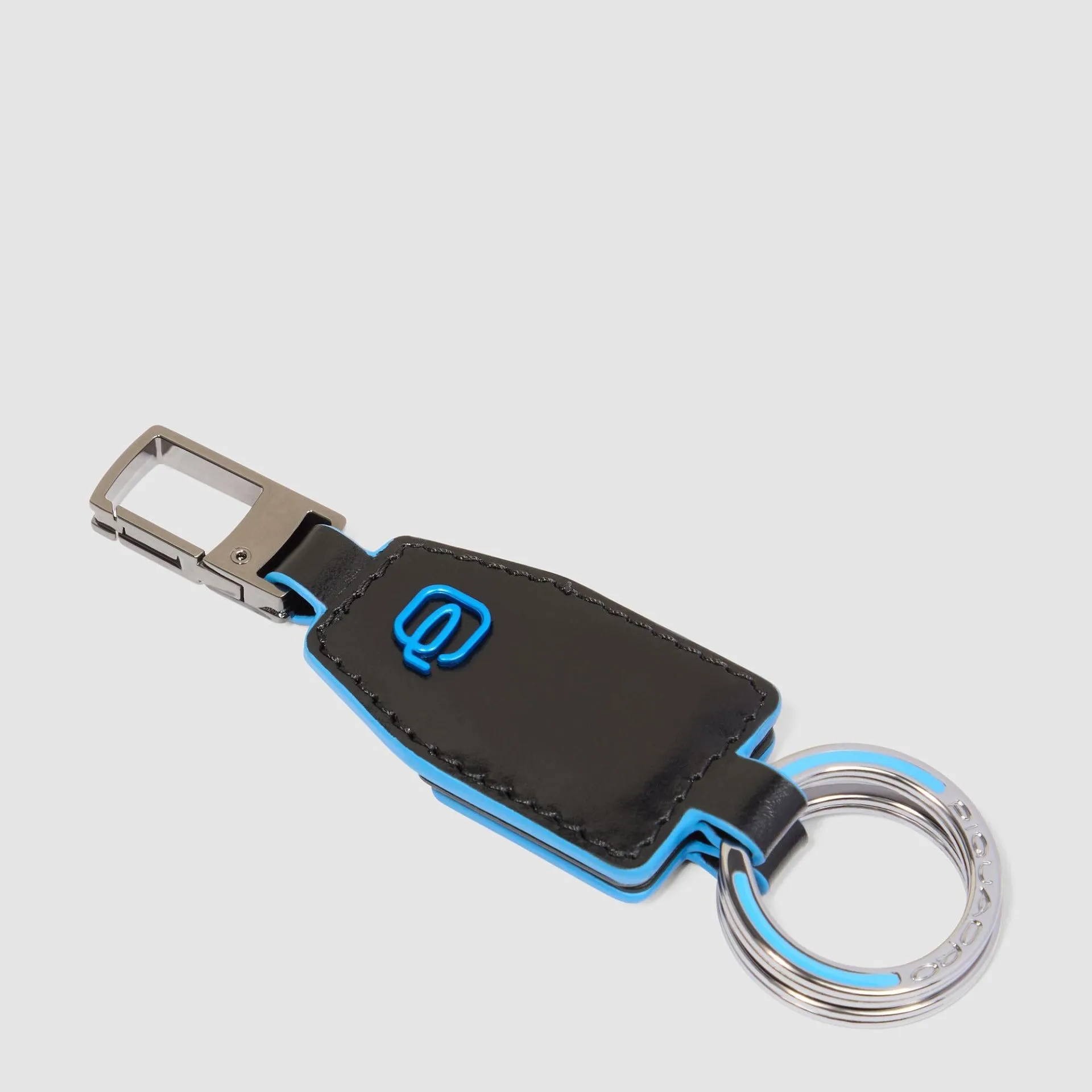 Кожаный разъёмный брелок для ключей с карабином Piquadro PC6880B2/N, чёрныйphoto0