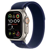 Apple Watch Ultra 2024 GPS + Cellular, 49 мм корпус из титана, ремешок Trail синего цвета
