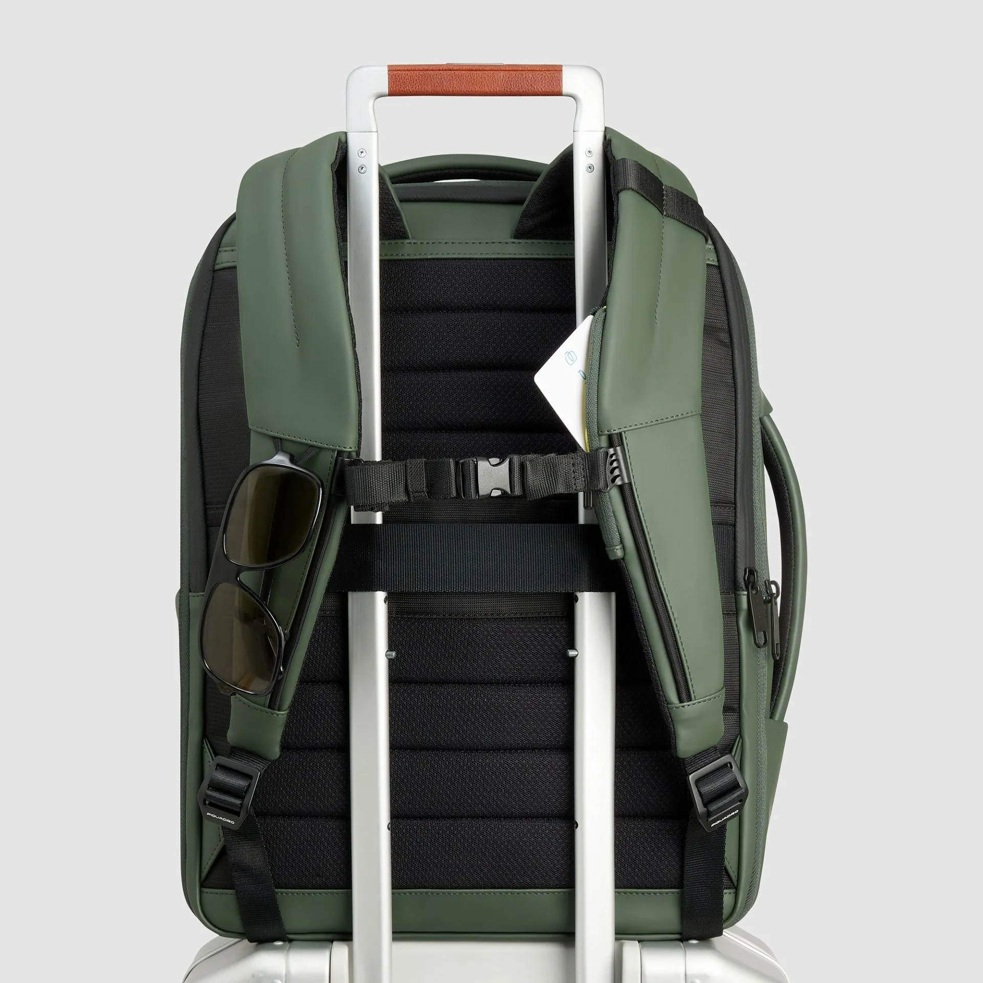 Рюкзак для ноутбука 15,6" с расширением объёма Piquadro CA6631C2OW/VE, зелёныйphoto2