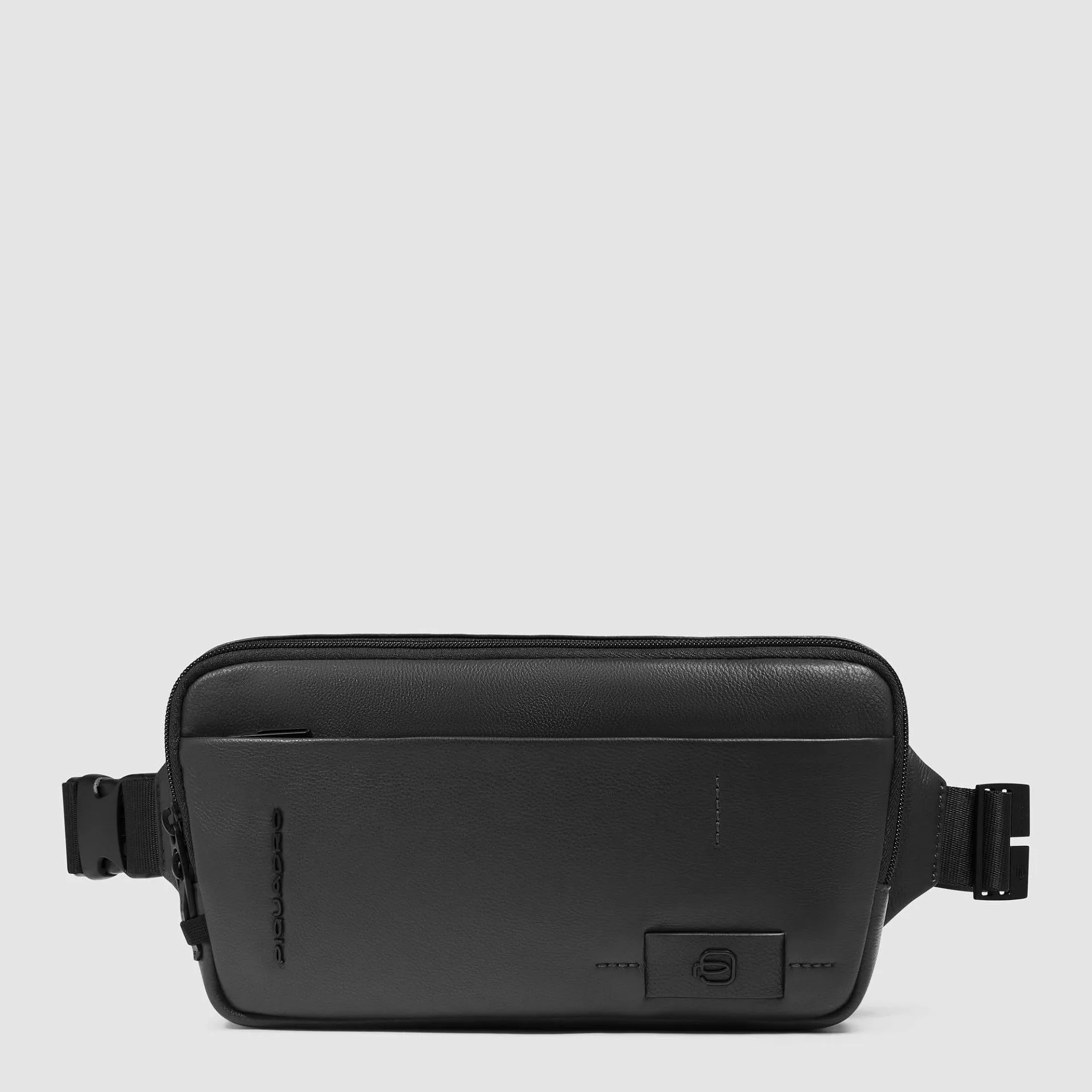 Мужская поясная сумка из кожи с защитой RFID Piquadro CA6204W137/N, чёрныйphoto0