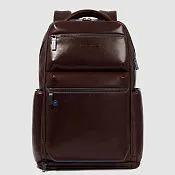 Кожаный рюкзак для ноутбука 15,6" со стальным тросом Piquadro CA6592B2BM/MO, коричневый