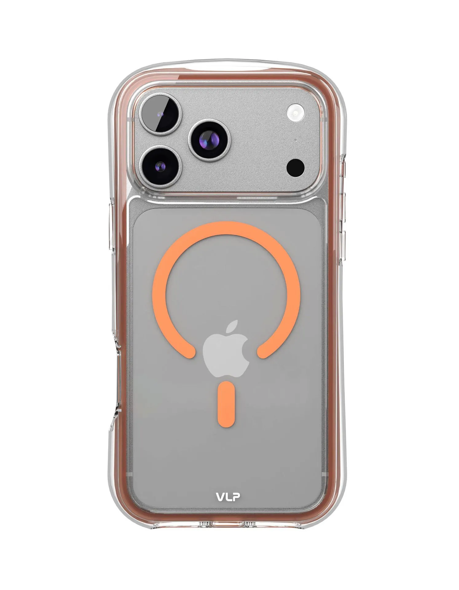 Чехол защитный VLP Bubble Case с MagSafe для iPhone 17 Pro Max, оранжевыйphoto0