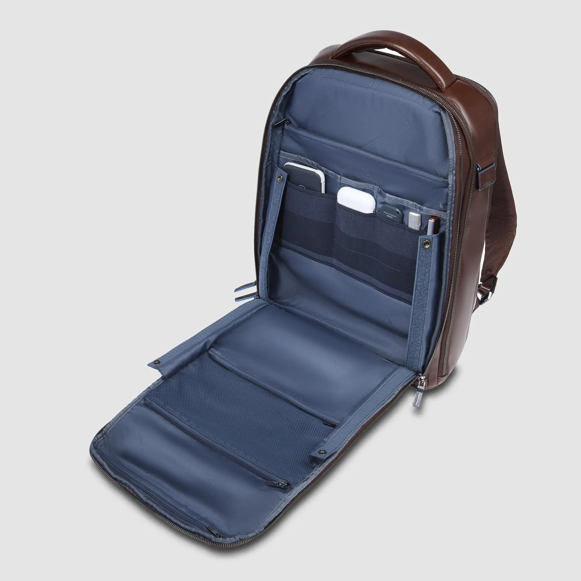 Кожаный рюкзак для ноутбука 15,6" с RFID-защитой Piquadro CA6817B2/MO, коричневыйphoto5